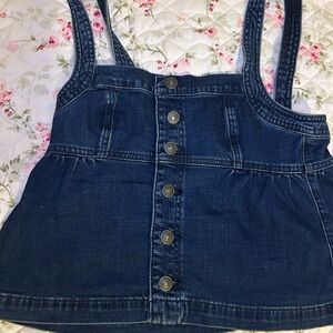 American Eagle Jean button top